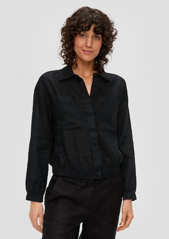 s.Oliver Blouse in Zwart: voorkant