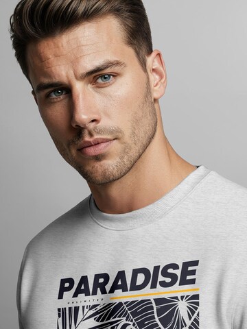 Neverless Sweatshirt 'Paradise'‌‌‌‌‌‌‌‌ in Grau