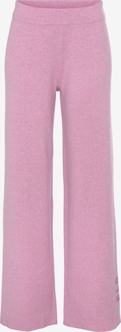 Loosefit Pantalon Elbsand en rose : devant