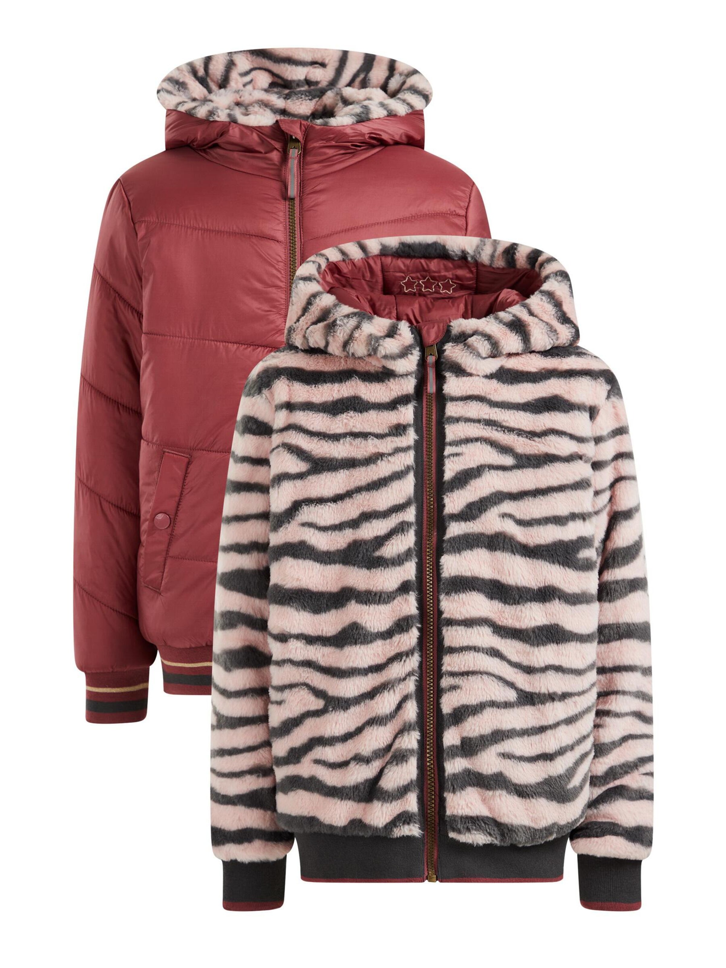 WE Fashion Prechodná bunda - Ružová: predná strana