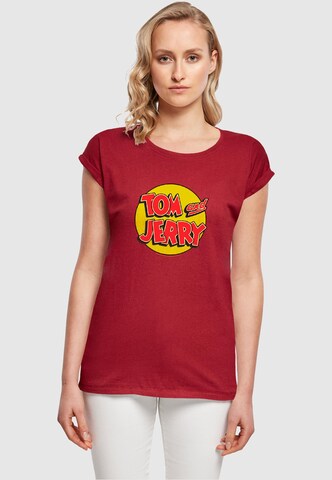 T-shirt 'Tom and Jerry - Circle' ABSOLUTE CULT en rouge : devant