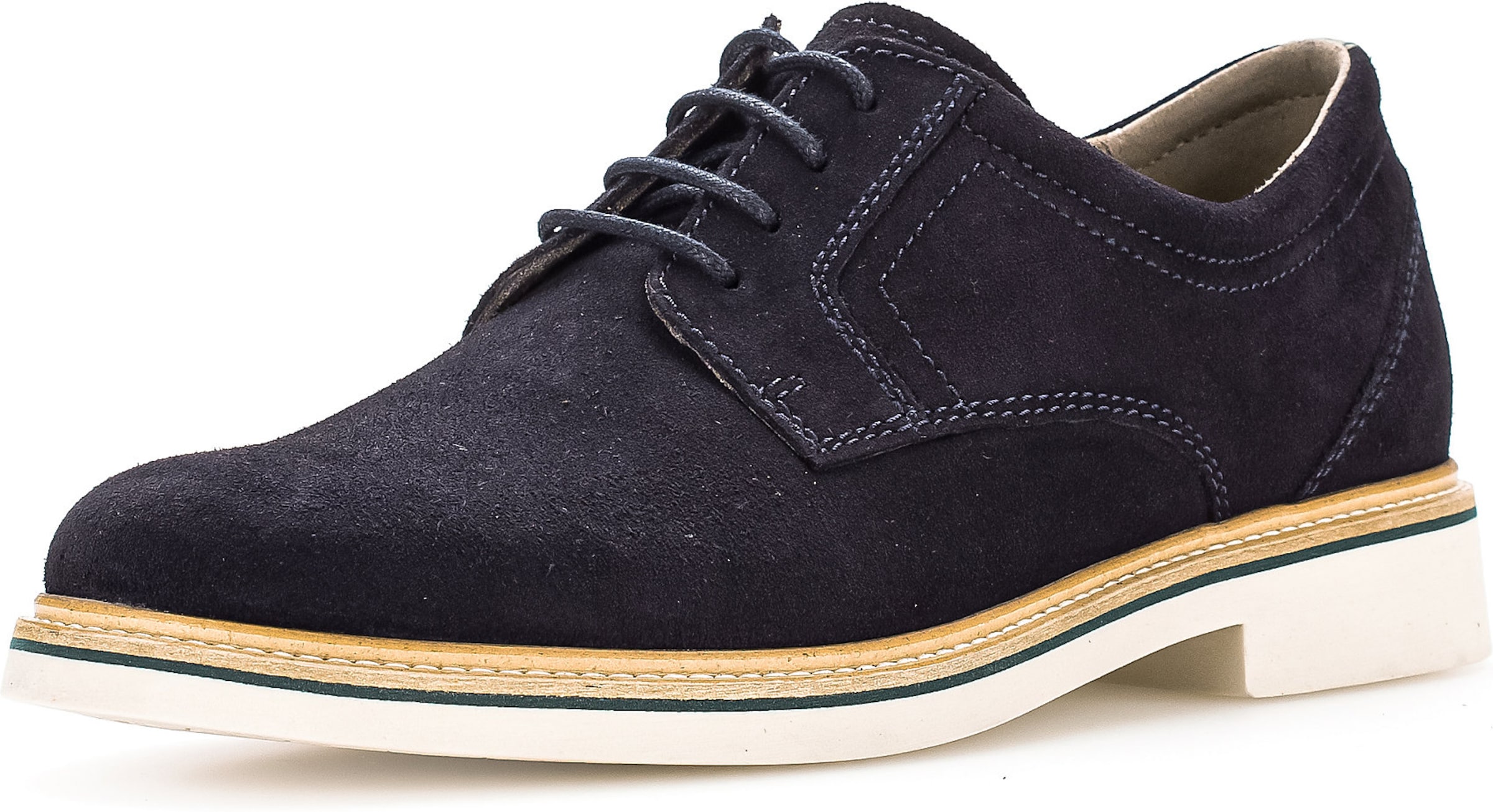 Pius Gabor Schnürschuh in Blau: Vorderseite