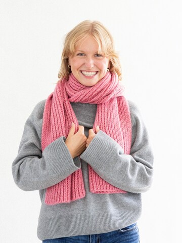 KOPYTO Schal 'UHU' in Pink: Vorderseite