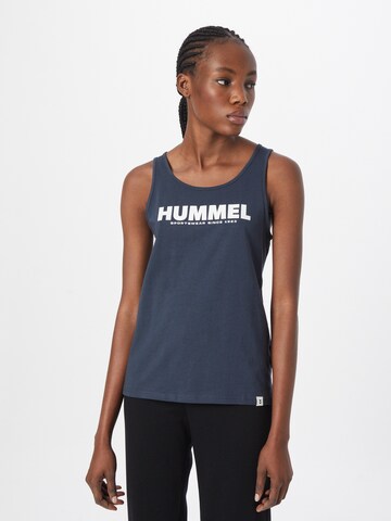 Haut de sport 'Legacy' Hummel en bleu : devant