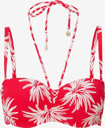 LingaDore - Balconet Top de bikini en rojo: frente