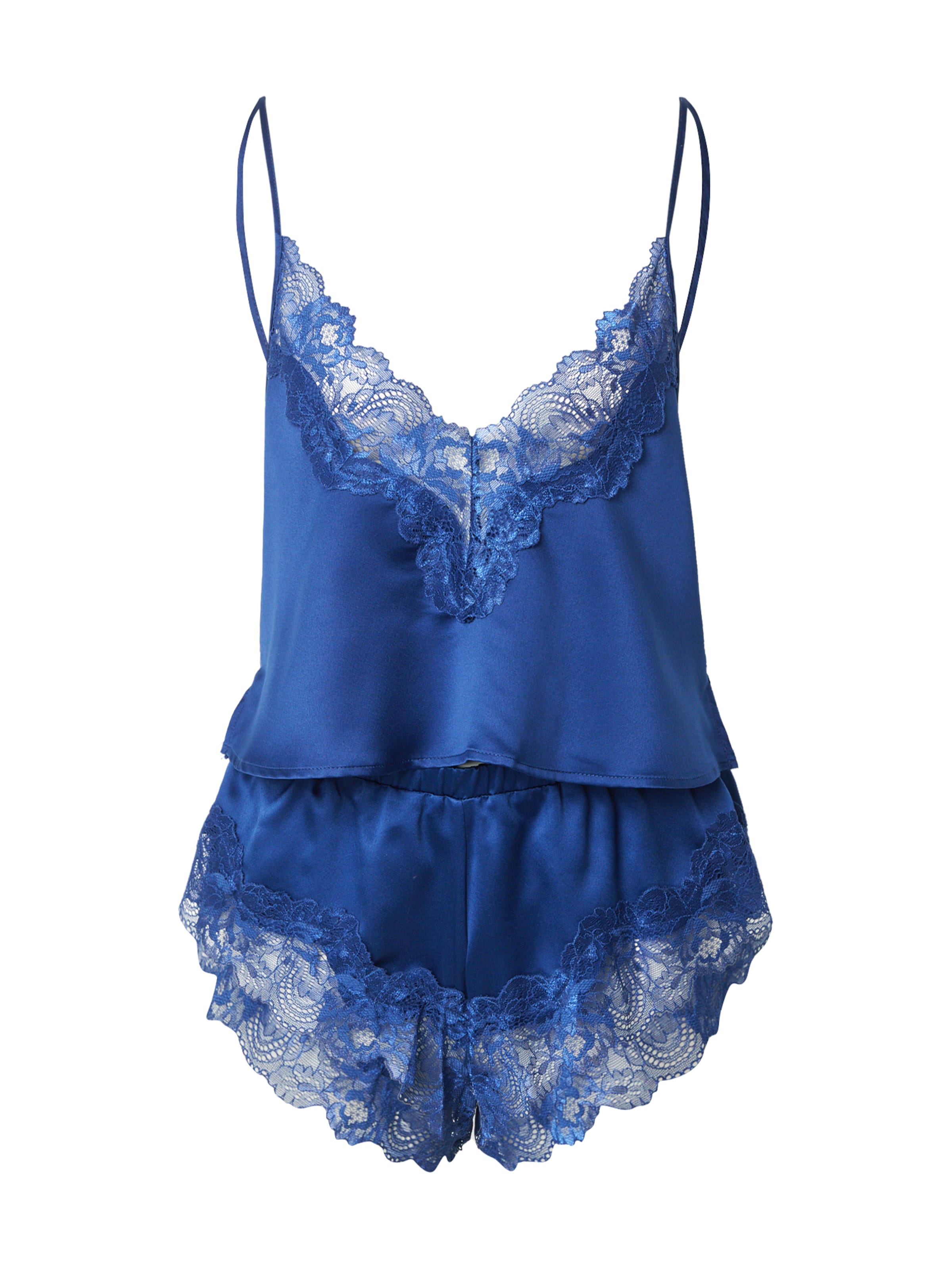 mėlyna Bluebella Pižama su šortais &#x27;Isabella&#x27;: priekis