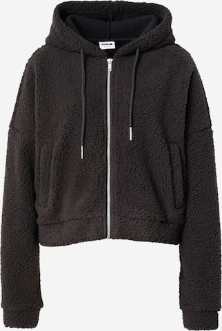 Veste en polaire 'NMCUDDLE' Noisy may en noir : devant
