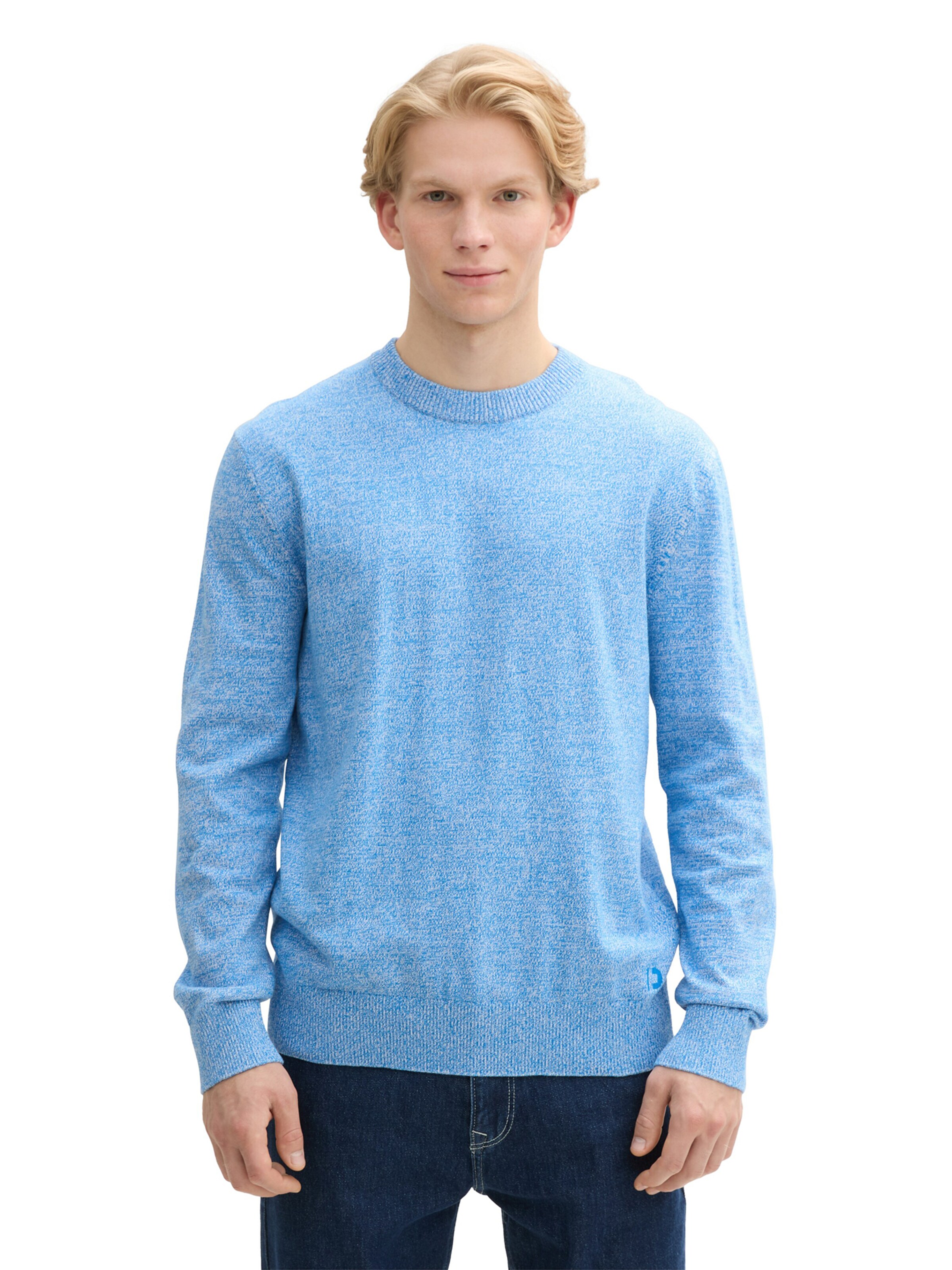 Pull-over TOM TAILOR DENIM en bleu : devant