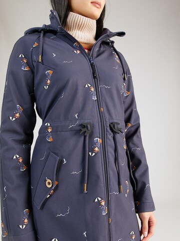 Blutsgeschwister Raincoat 'Swallowtail Promenade' in Blue