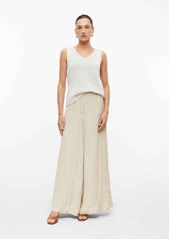 s.Oliver Wide leg Broek in Beige