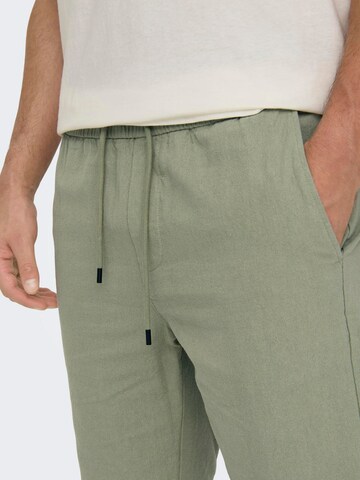 Regular Pantalon 'Linus' Only & Sons en vert