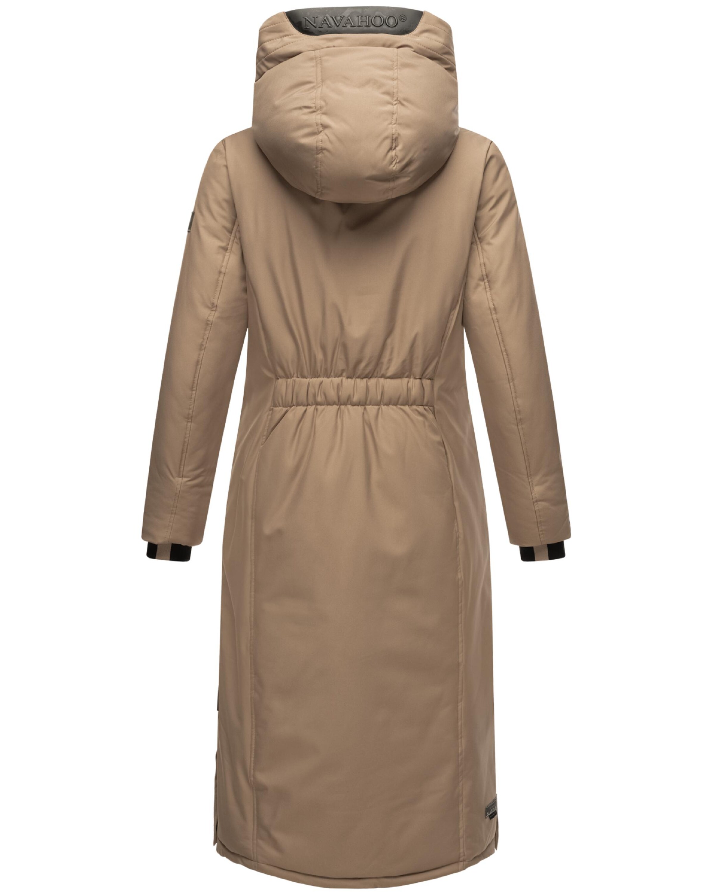 NAVAHOO Mantel 'Wolkenfrost XIV' in Beige