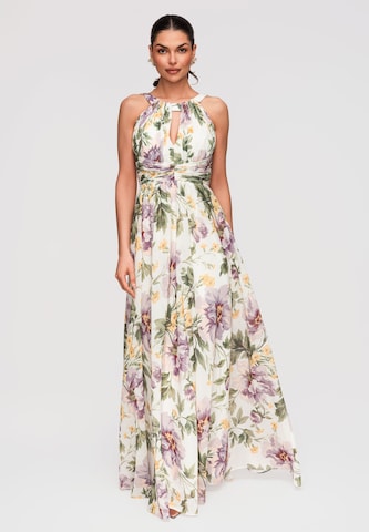 Robe de soirée 'LA-OM-DLR346' Ombre en blanc : devant