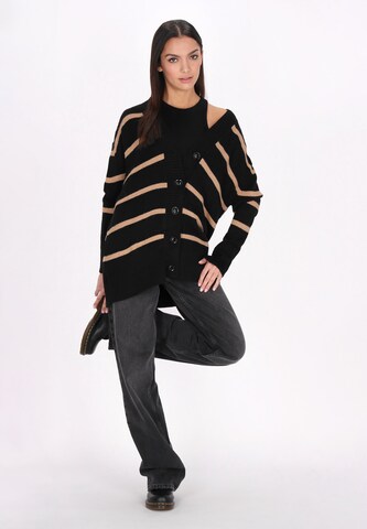 myMo ROCKS Knit Cardigan in Black