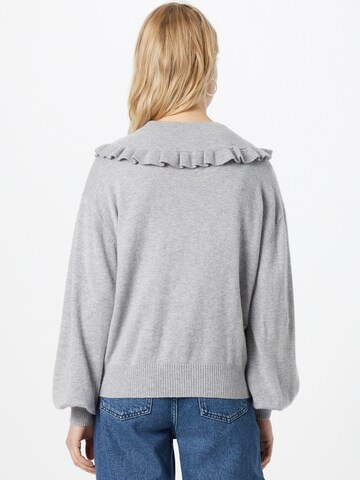 Pull-over 'Eva - Detachable collar jumper' Aligne en gris