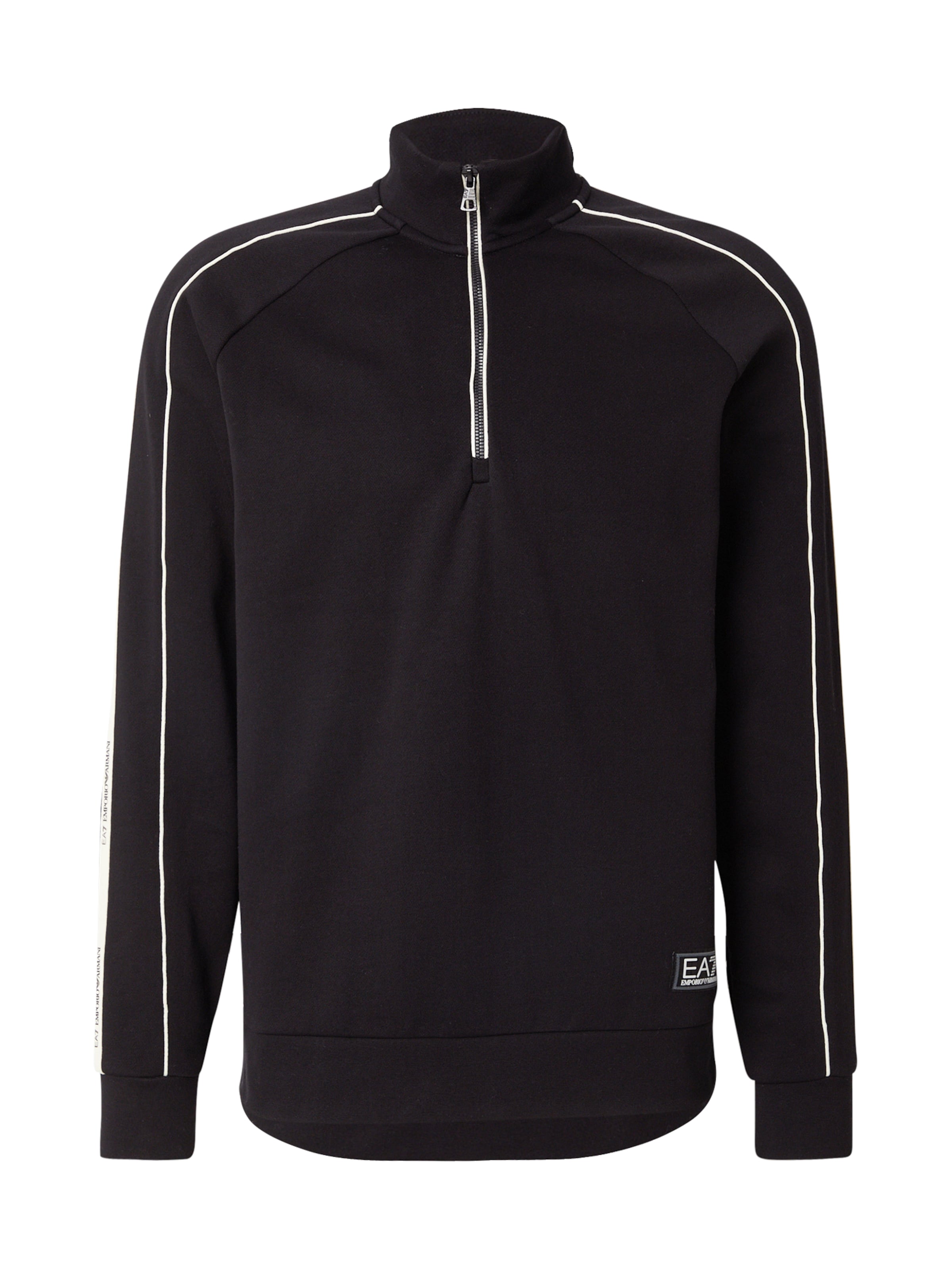 EA7 Emporio Armani Sweatshirt i svart / vit, Produktvy