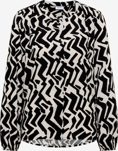 CECIL Bluse in beige / schwarz, Produktansicht