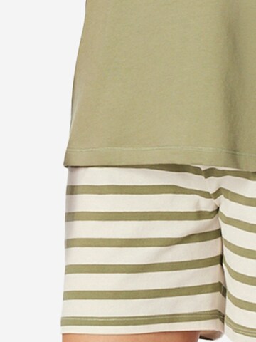 SCHIESSER Pajama 'Casual Essentials' in Green