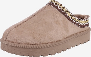 Ital-Design Mules in Brown: front