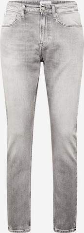 Calvin Klein Jeans Slimfit Jeans in Grijs: voorkant