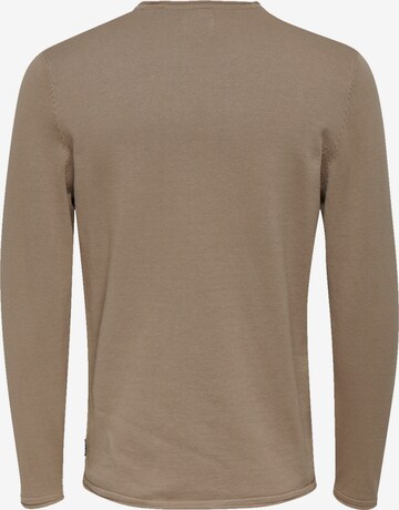Only & Sons Sweater in Brown