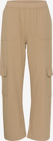 Loosefit Pantalon Kaffe en beige : devant