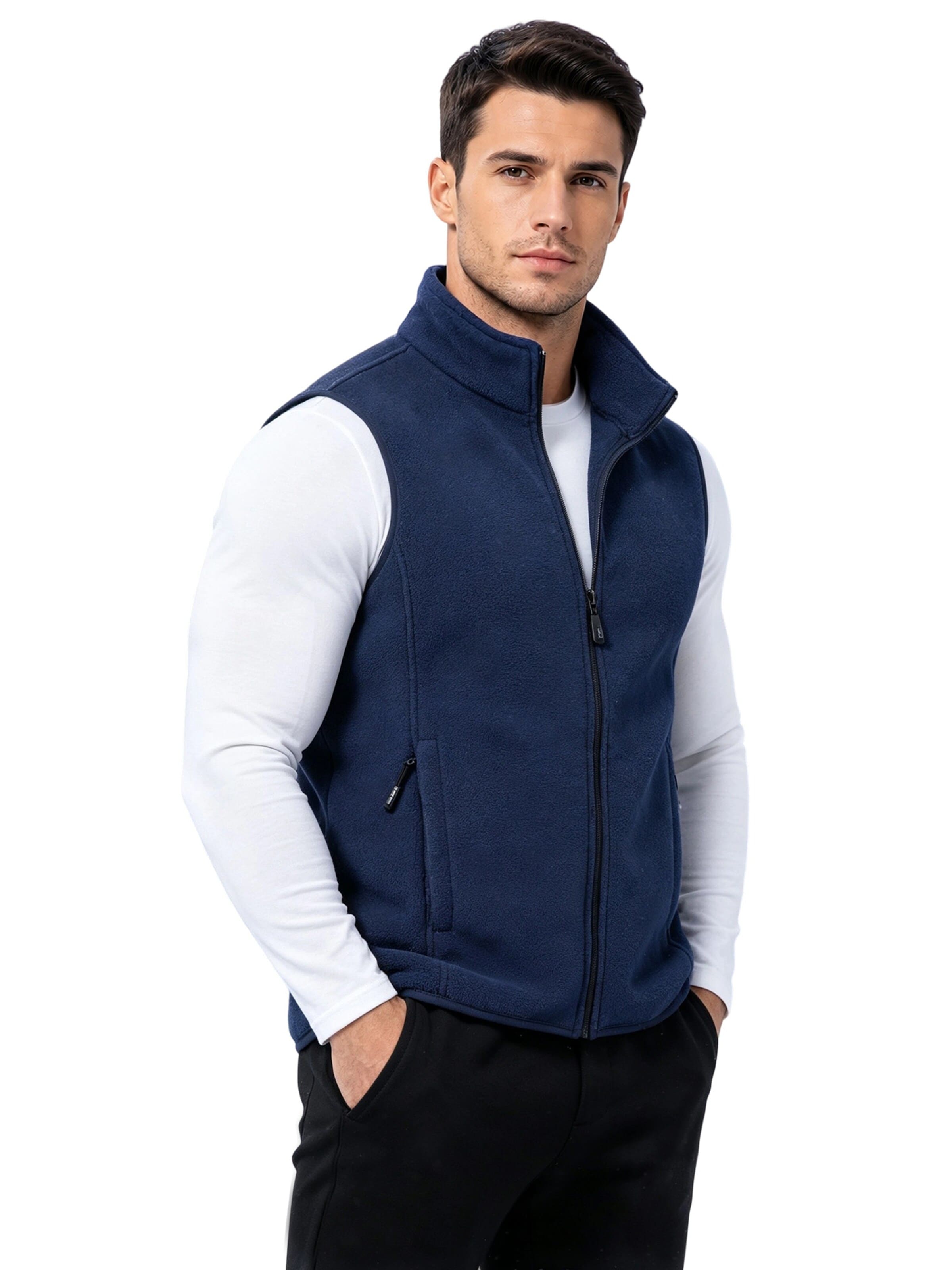 Magicshe Vest 'Fleeceweste' in Blue: front