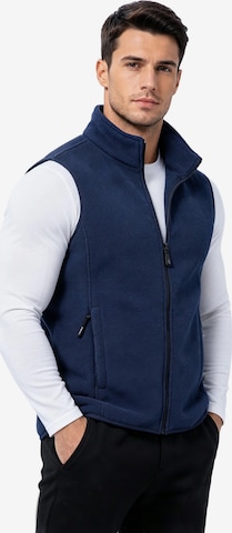 Magicshe Vest 'Fleeceweste' in Blue: front