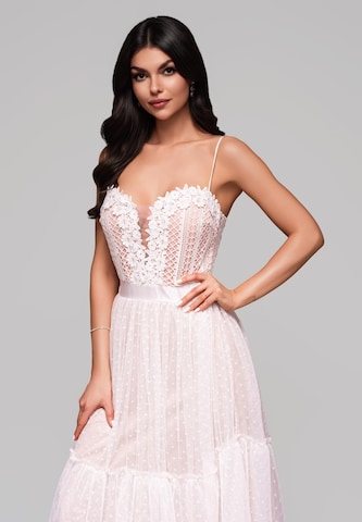 Ombre Avondjurk 'Valentina' in Wit