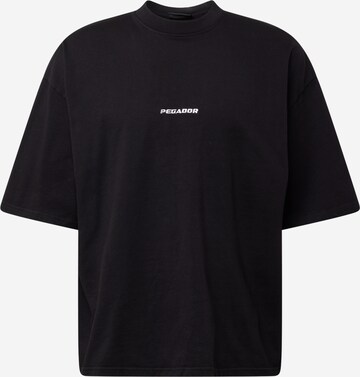 T-Shirt Pegador en noir : devant