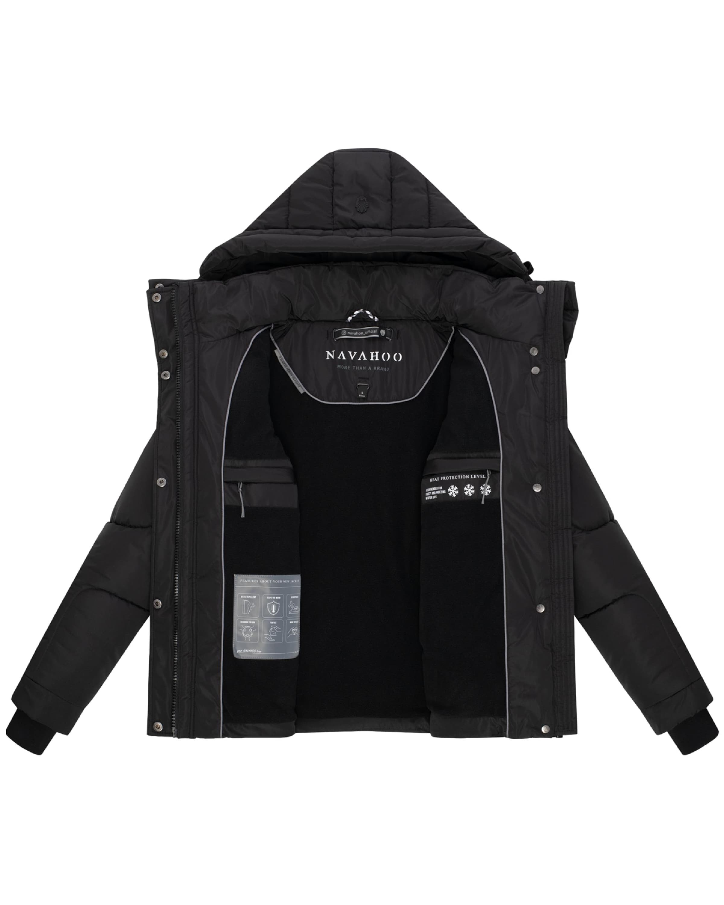 NAVAHOO Vinterjacka 'Zauberlicht 14' i svart