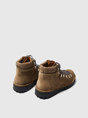 SELECTED Lace-up boots 'SLHALFRED' in Grey