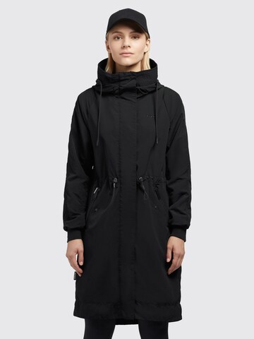 Manteau mi-saison 'Silica2' khujo en noir : devant