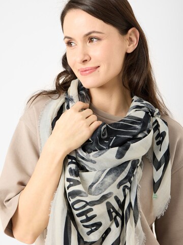 CODELLO Tuch mit Strand-Motiven in Schwarz