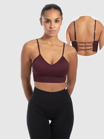 Haut de sport ' Alma ' Smilodox en violet : devant