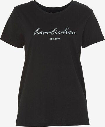 Herrlicher Shirt in Black: front