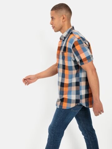 CAMEL ACTIVE Regular fit Button Up Shirt in Blue