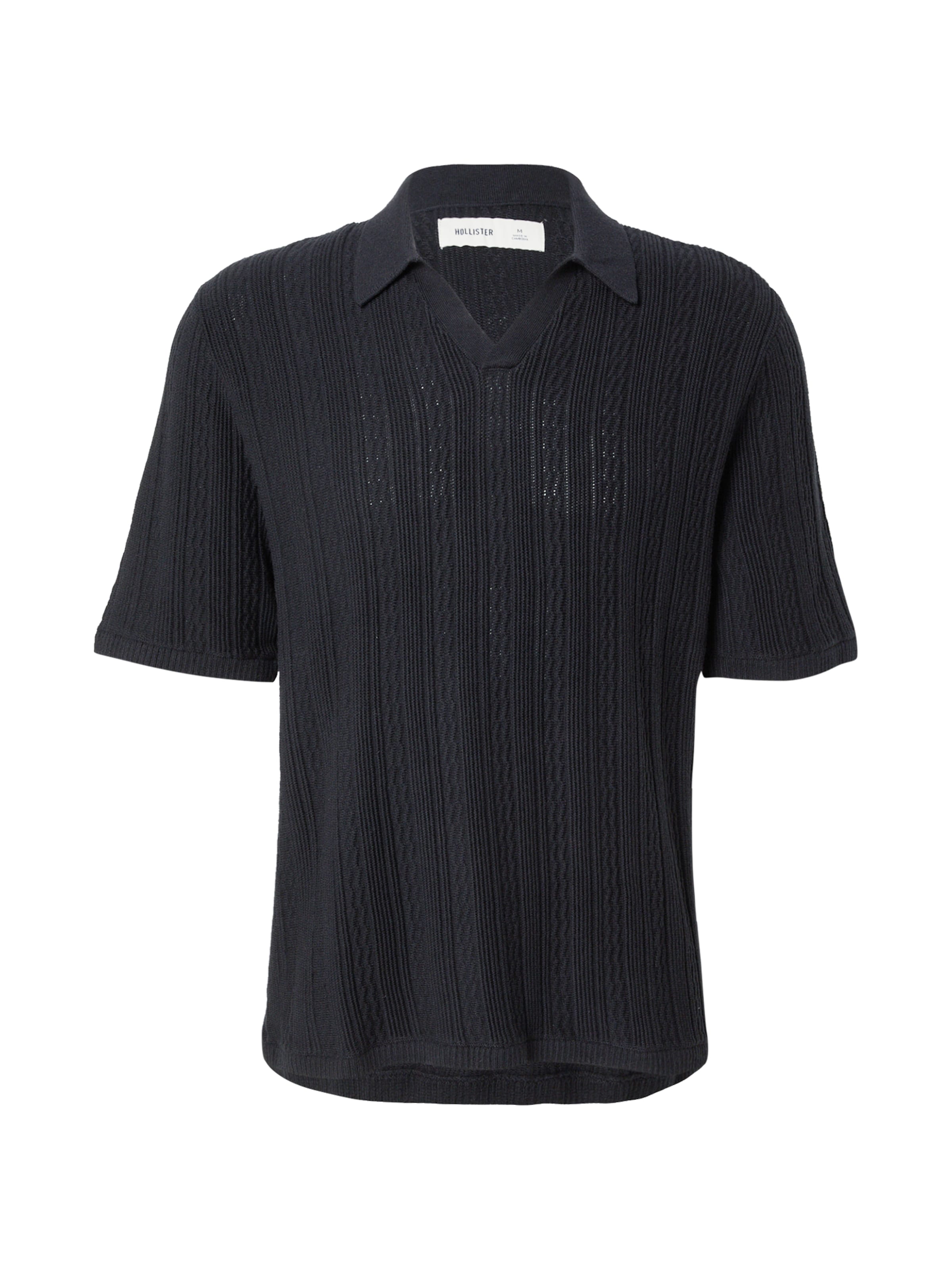 HOLLISTER Pulóver - fekete: elől