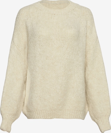 Lilavie Strickpullover ' Peggii ' in Beige: Vorderseite