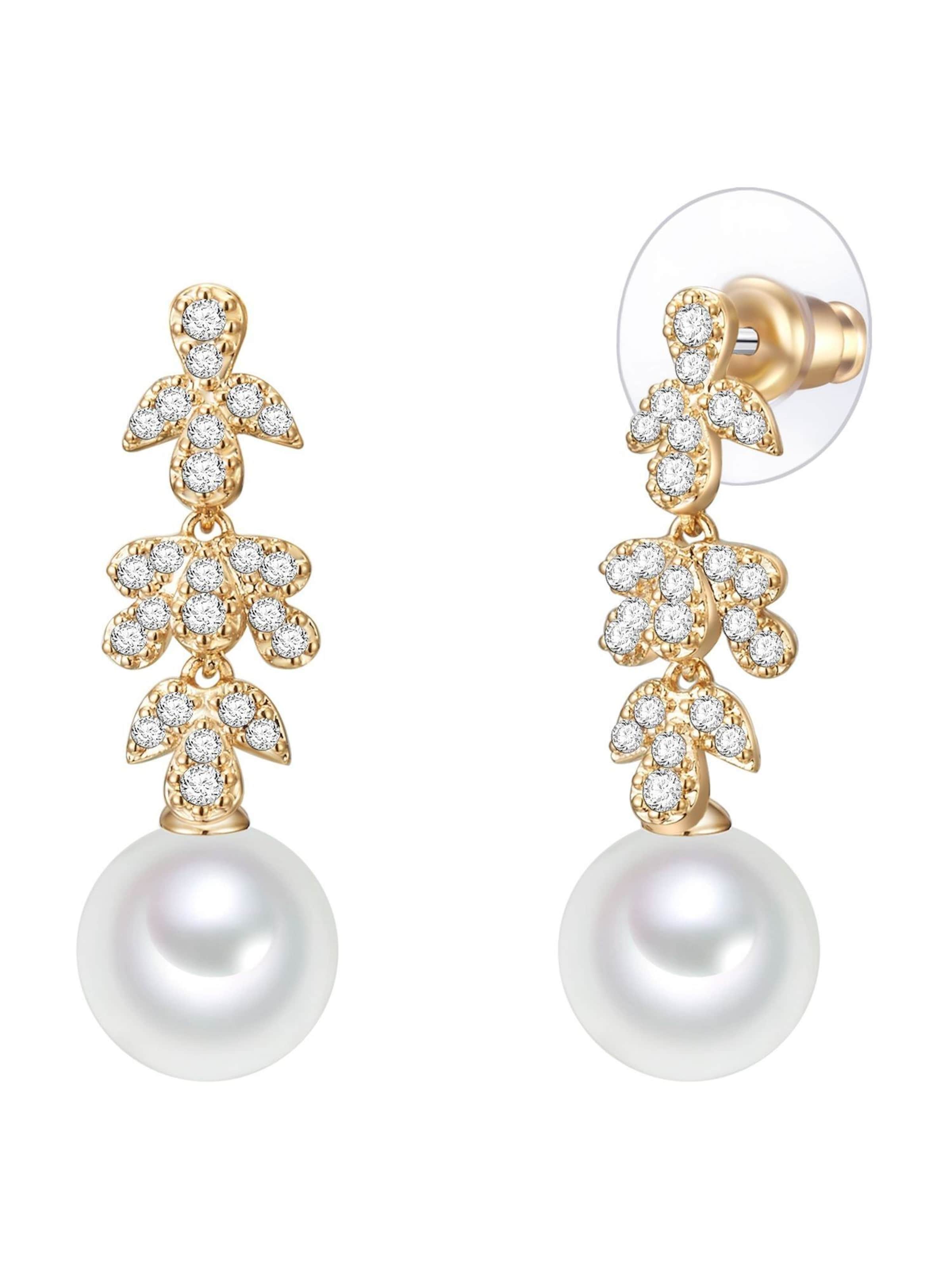 Lulu & Jane Oorbellen in Goud: voorkant