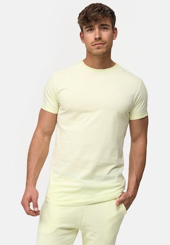 T-Shirt ' Kloge ' INDICODE JEANS en jaune : devant