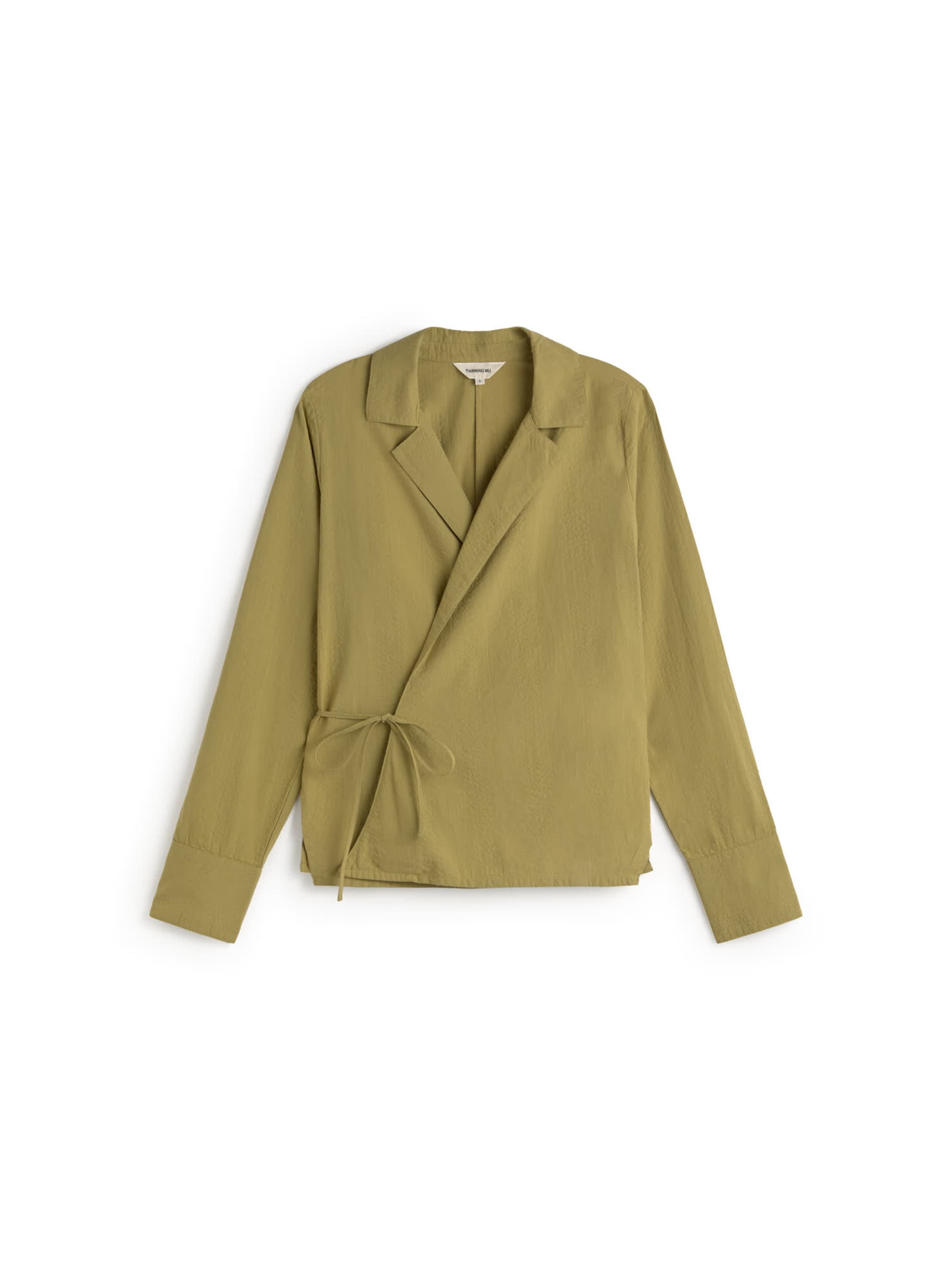 Thinking MU Blouse 'Lenie' in Groen: voorkant