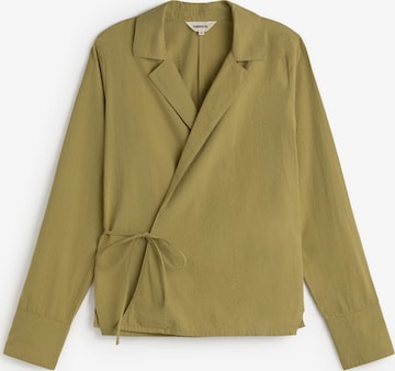 Camicia da donna 'Lenie' di Thinking MU in verde: frontale