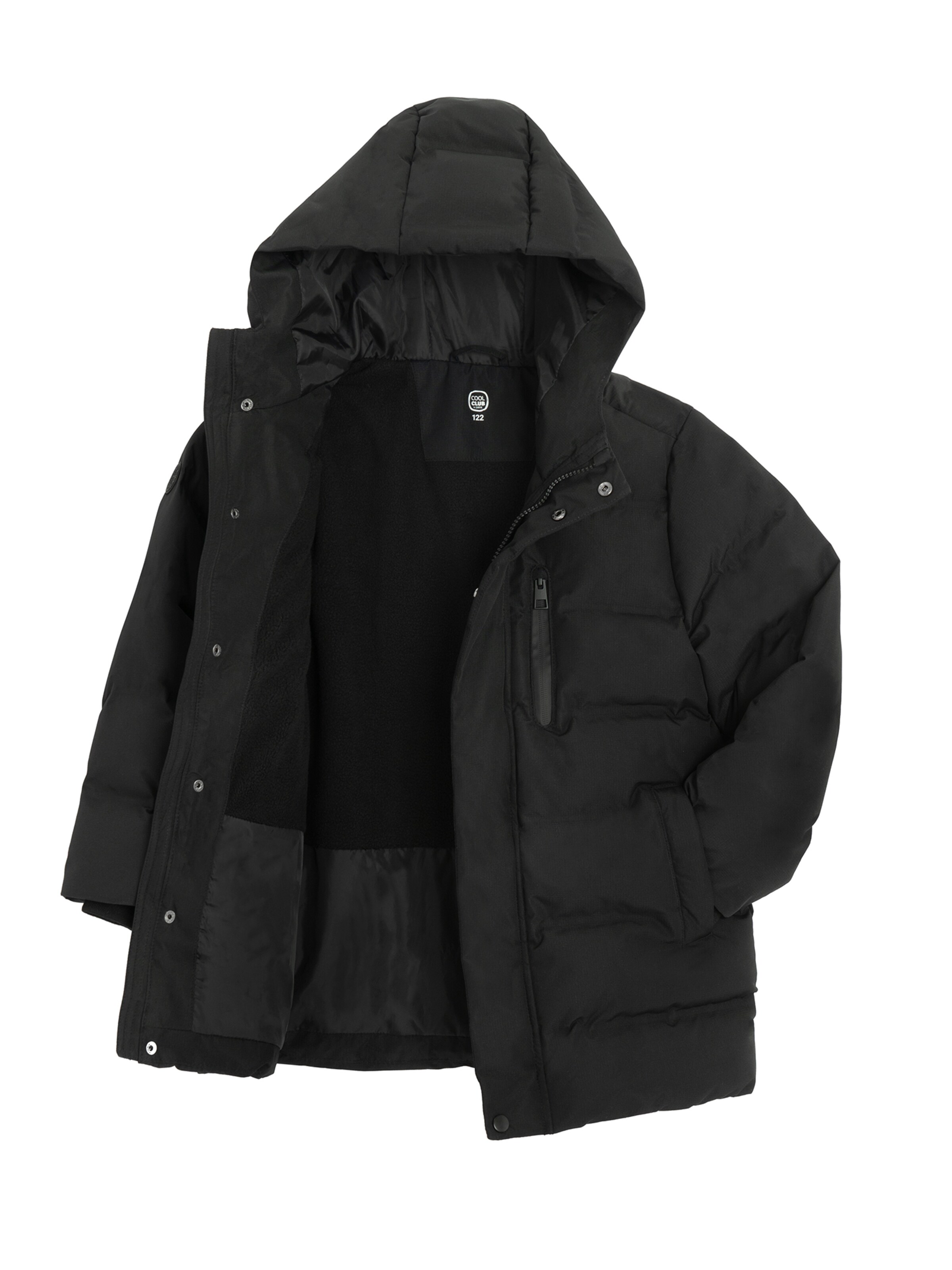 juoda Cool Club Demisezoninė striukė: priekis