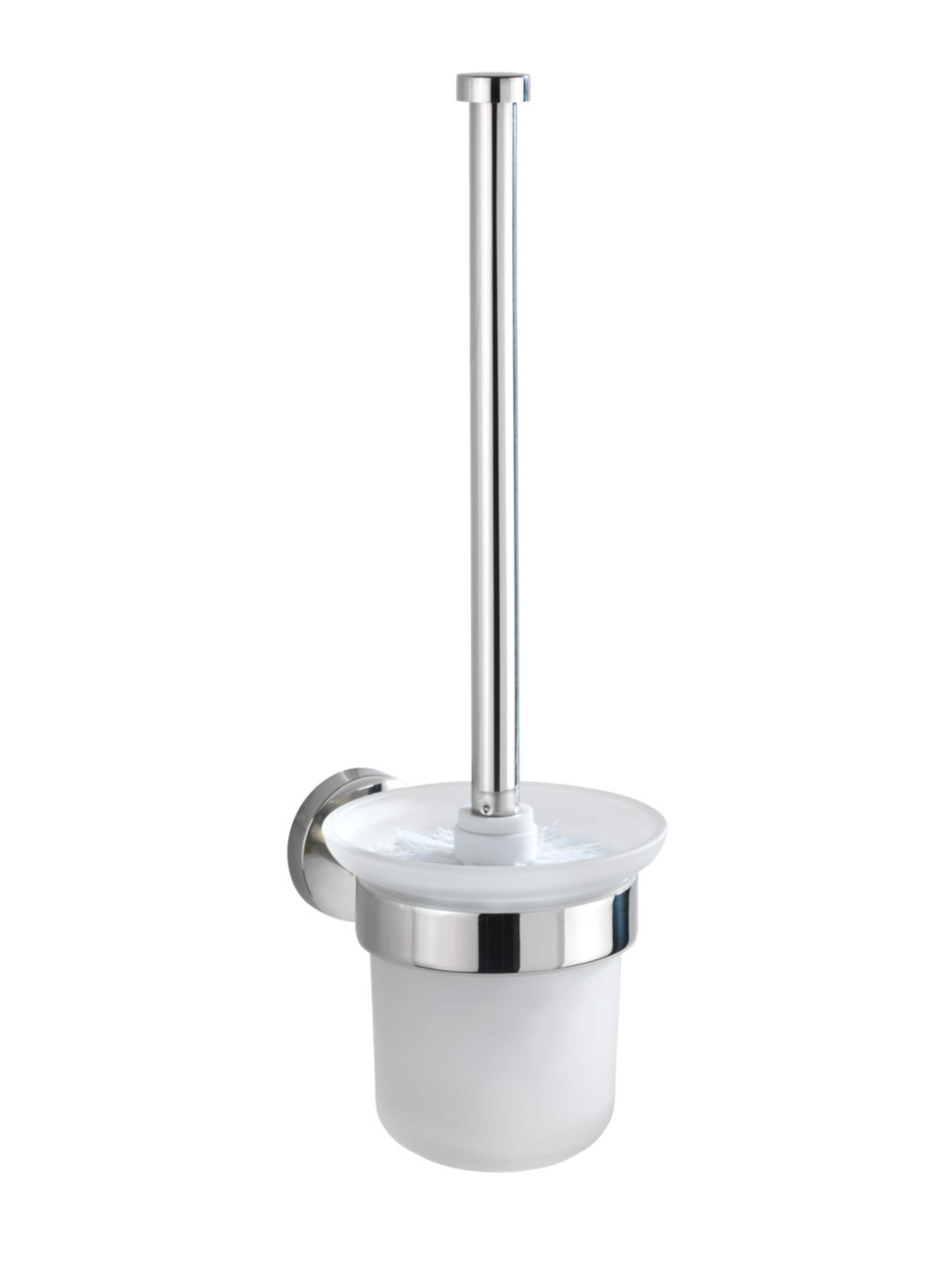 Wenko WC-Garnitur 'Bosio' in Silber: Vorderseite