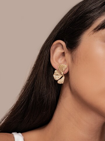 Hey Happiness Ohrringe 'Ginkgo Leaf' in Gold