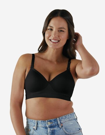 Bravado Designs T-shirt Nursing Bra 'The Plunge' in Black