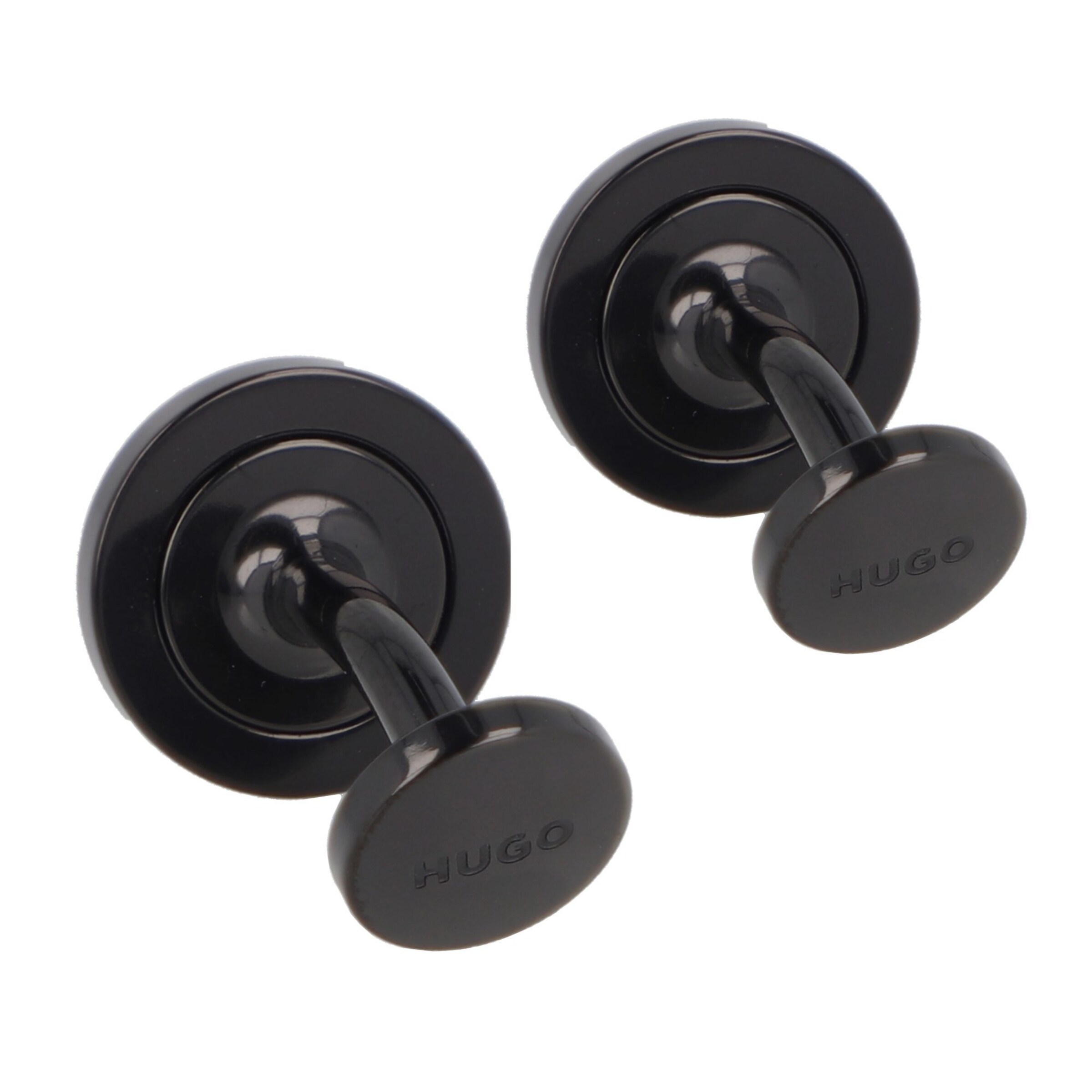 HUGO Manschettenknöpfe in Schwarz