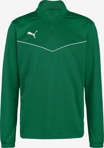 PUMA Sportsweatshirt 'teamRISE' in Grün: predná strana