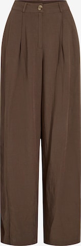 Wide Leg Pantalon 'VIWinnie' VILA en marron : devant